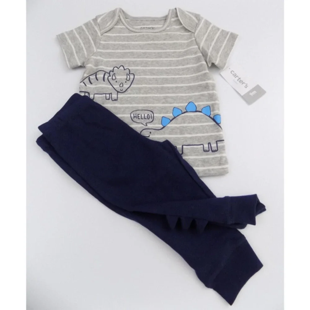 Carter's Boys Dinosaur‎ Outfit Size 9 M